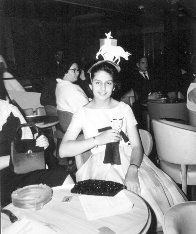 1960, en el SS Rotterdam rumbo a Francia